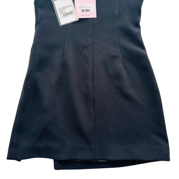 Self-Portrait Black Feather & Crystal Mini Dress NEW Size 2 Cocktail Party Prom - Picture 8 of 9